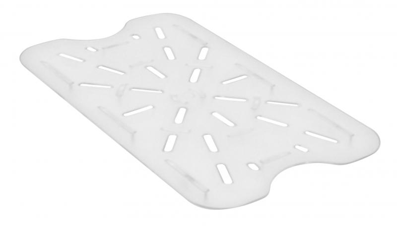 Polypropylene Clear Drain Shelf for 12" x 18" Food Storage Container 1 Polypropylene Clear Drain Shelf for 12" x 18" Food Storage Container